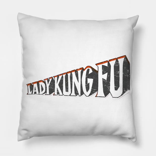 Lady Kung-Fu Pillow by 8 Fists of Tees