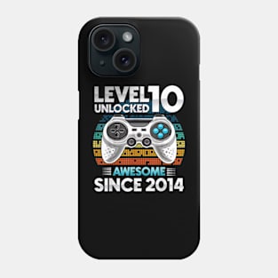 10 yr BDay Son Boy Gamer 10th 10 Year Old Birthday Phone Case