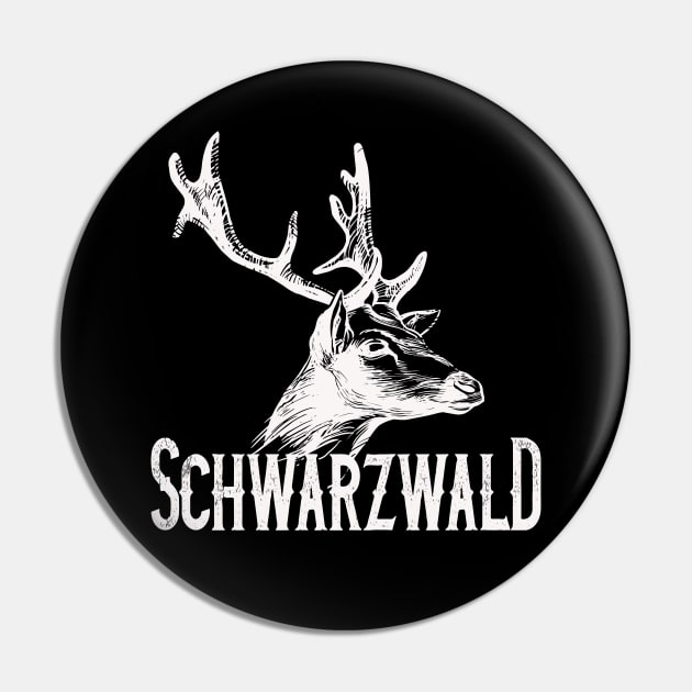 Schwarzwald Heimat mit Hirsch Pin by Foxxy Merch