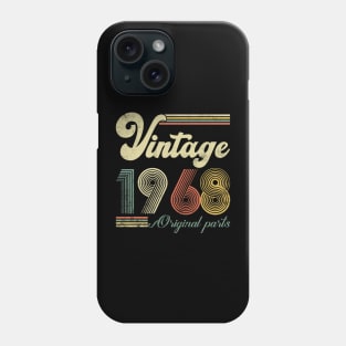 Vintage 1968 56th Birthday Gift Men Women 56 Years Old Phone Case