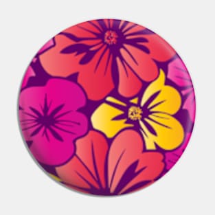 Bright Pretty Flowers Pin