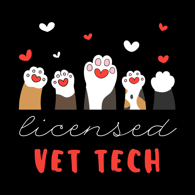 licensed vet tech veterinary technician by  WebWearables