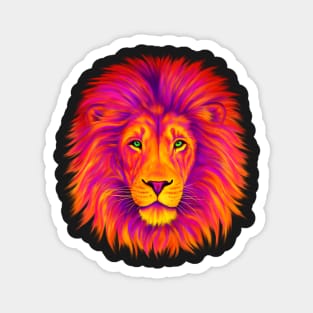 Colorful Lion Magnet