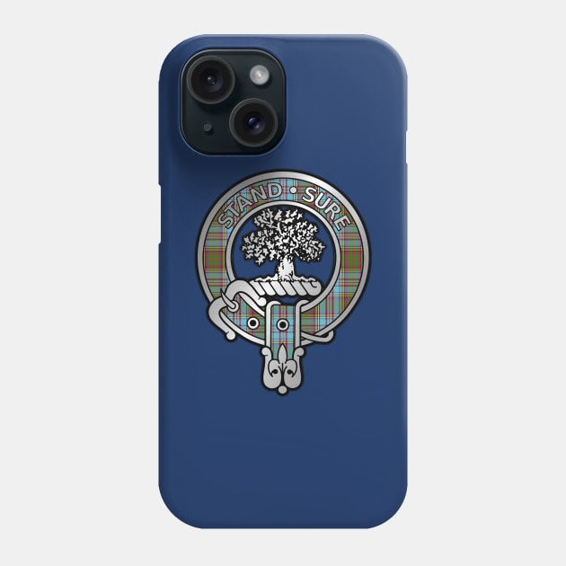 Clan Anderson Crest & Tartan Phone Case by Taylor'd Designs