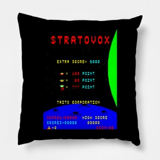 Mod.2 Arcade Stratovox Space Invader Video Game Pillow