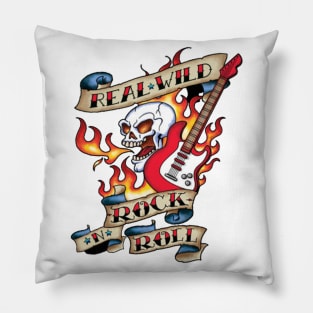 Real Wild Rock ‘n’ Roll Tattoo Pillow