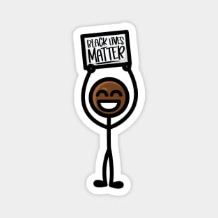 Stick Guy - Black Lives Matter Magnet