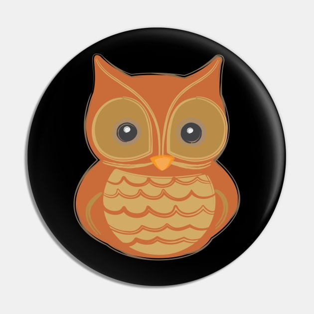 Adorable Owl Pin by evisionarts