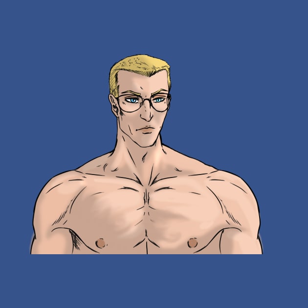 Big buff guy with glasses by Furia And Mimma