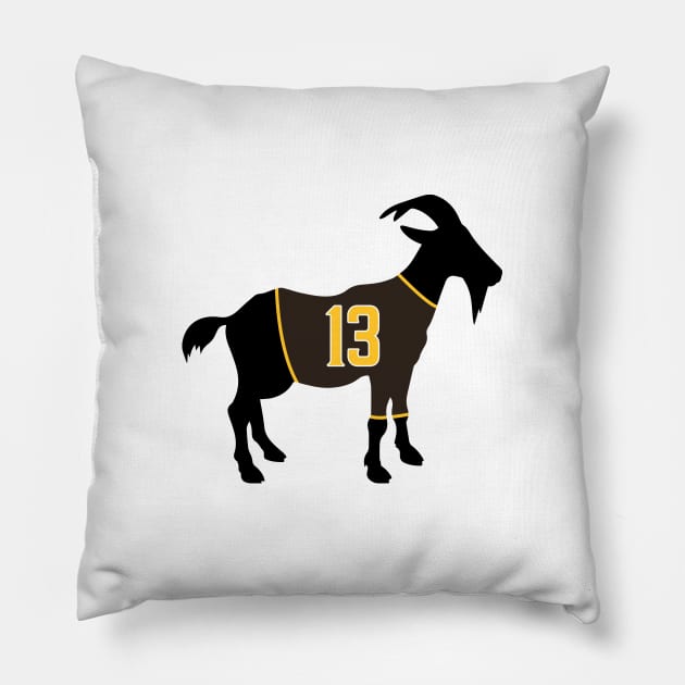 Manny Machado GOAT Pillow by cwijeta