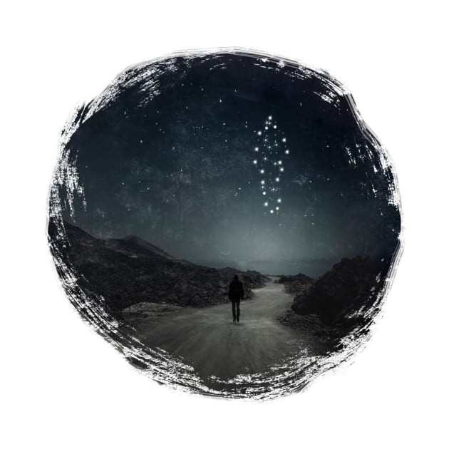 Star Man - Surreal Landscape With Man As Constellation by DyrkWyst