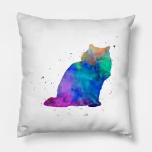 Ragdoll cat in watercolor Pillow