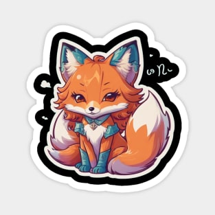 Cute little foxy girl Magnet