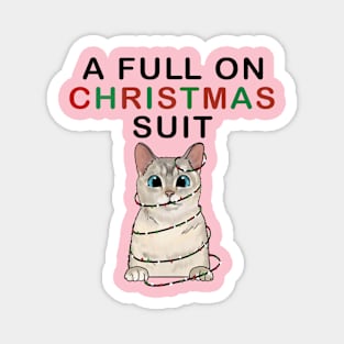 A Full On Christmas Suit Magnet