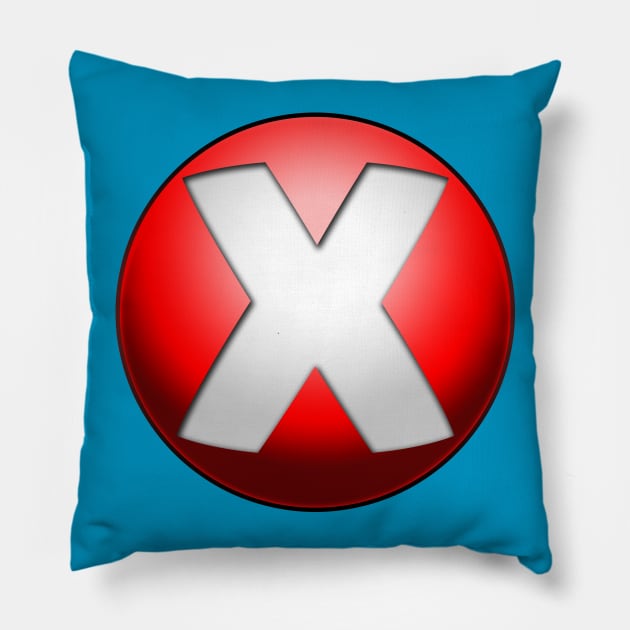 XO Chest Logo Pillow by triggerleo