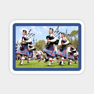 Scottish Highland Pipe & Drum Band Magnet