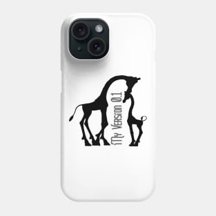 My Version Black On White Phone Case