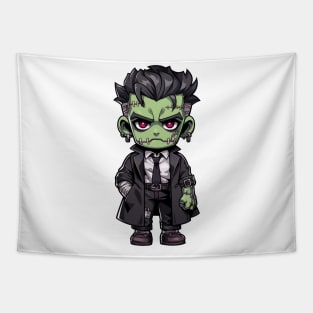 Chibi Frankenstein Goth Tapestry