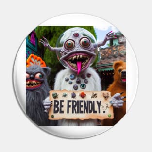 Be friendly Pin