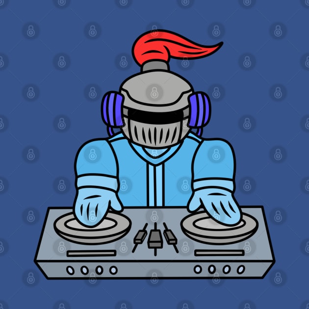 Funny disc jockey knight by Andrew Hau