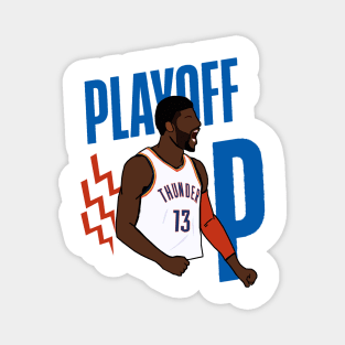 Paul George 'Playoff P' - Oklahoma City Thunder NBA Magnet