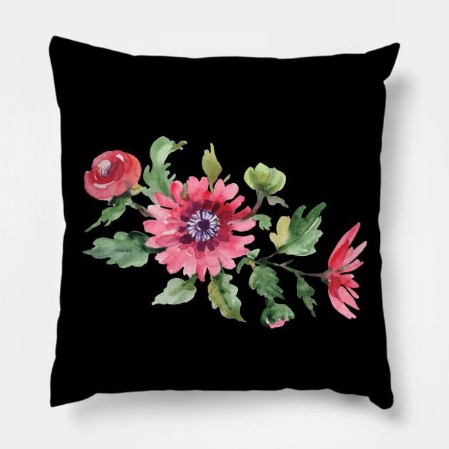 Painting Flower Pillow by Creative Has