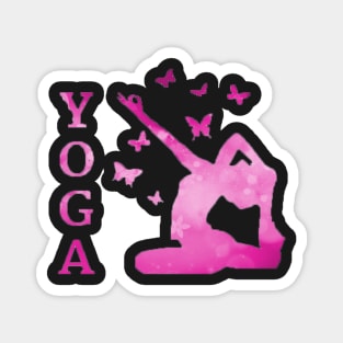 Yoga addicition shirt Magnet