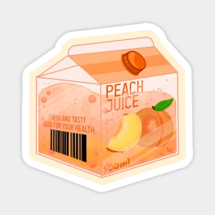 Fresh Peach Juice Magnet