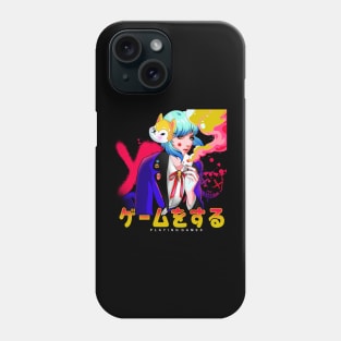 Playing Games Anime Phone Case