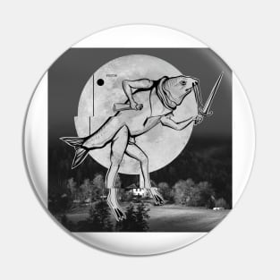 Crucian on the Moon Pin