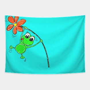 Happy Frog Tapestry