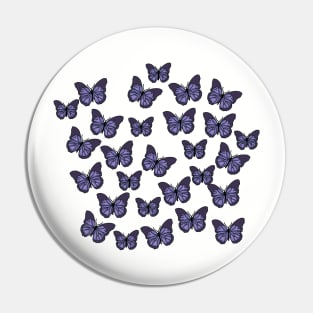 Aesthetic Purple Butterflies Pin