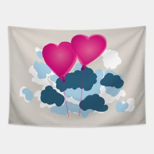 Hearts in the clouds Tapestry