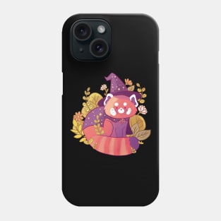 Cute red panda wizard Phone Case