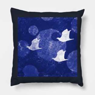 Three Cosmic Birds Digitally Altered Version of Original Work 13 Pillow