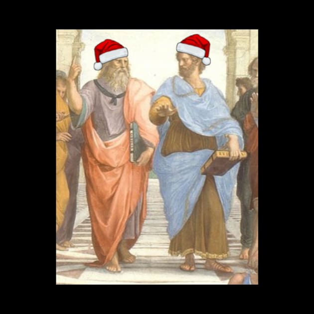 Philosophical Christmas Plato and Aristotle by (Eu)Daimonia