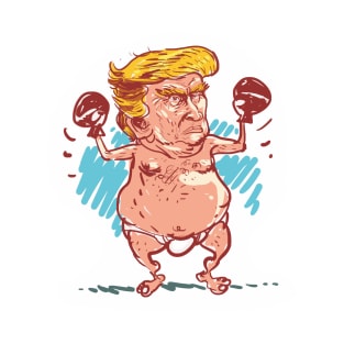 trump boxer cartoon T-Shirt