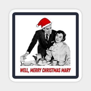 Retro Christmas - Merry Christmas Mary! Magnet