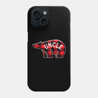 Uncle Bear Christmas Plaid Family Matching Pajama Gift Phone Case