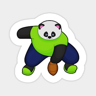 Panda as Football player with Football Magnet