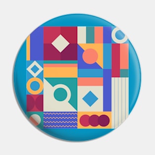 Abstract Geometric Grid Pin