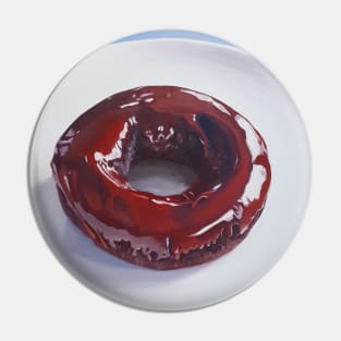 Double Chocolate Donut painting Pin