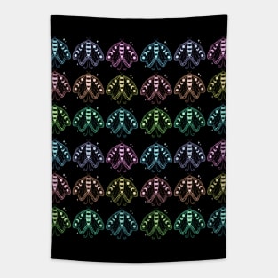 Colorful moths Tapestry