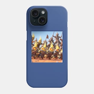 Cockatiel calopsitte warrior  guerrier Phone Case