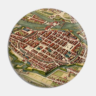 Vintage Map of Wroclaw Poland (1752) Pin