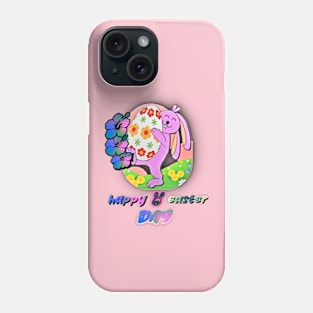 Happy Easter T-Shirt Bunny Rabbit Graphic Phone Case