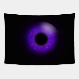 Purple iris of human eye Tapestry