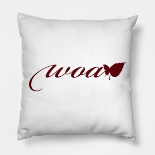 Works of Autumn (Maroon) Pillow