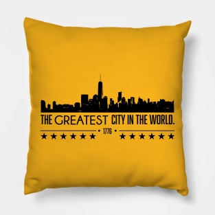 The Greatest City in the World - NYC - Hamilton Pillow