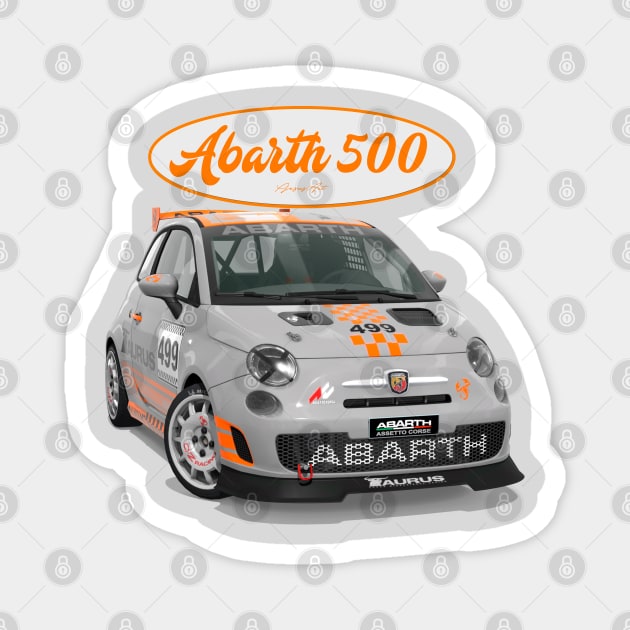 ABARTH 500 499 Magnet by PjesusArt